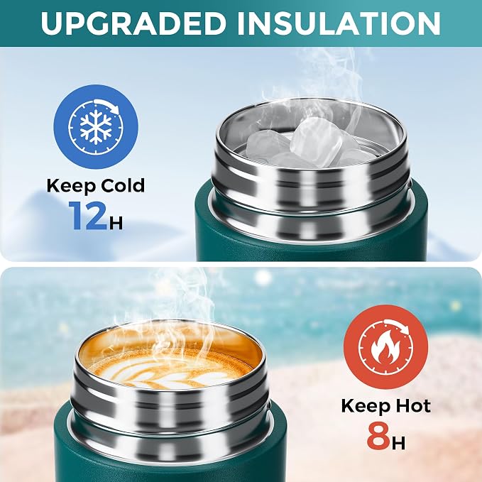 【Upgraded】Exllena Small Insulated Water Bottle 8 oz/250ml– Mini Insulated Water - Image 5