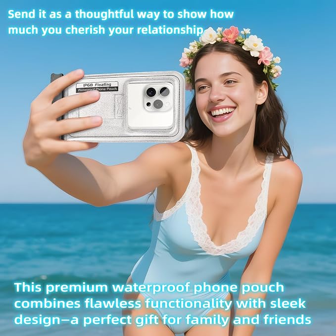 Waterproof Phone Pouch, IP68 Floating Waterproof Phone Case, Dry Bag Beach - Image 2