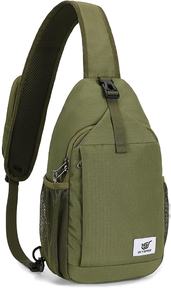 SKYSPER Sling Bag RFID Cross Body Bag Recycled Crossbody Backpack Travel Daypack by SKYSPER