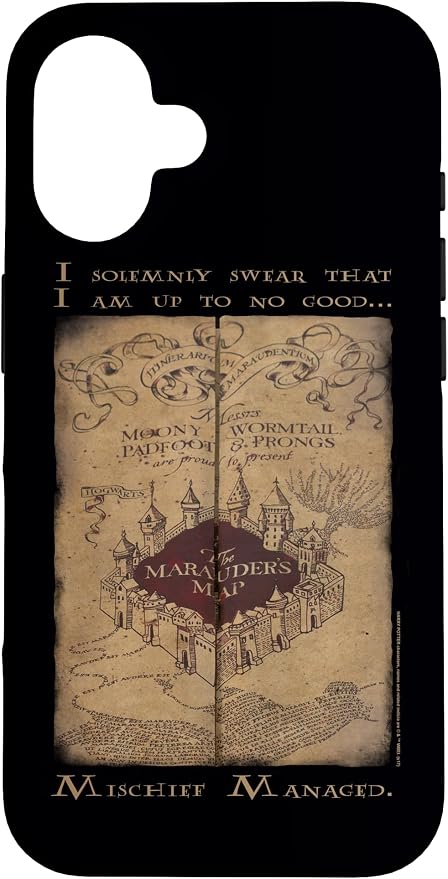 iPhone 16 Harry Potter Marauder's Map Words Case by HarryPotter