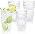 BELLAFORTE Shatterproof Tritan Plastic Tall Tumbler, 19oz Drinking Glasses Set by BELLAFORTE