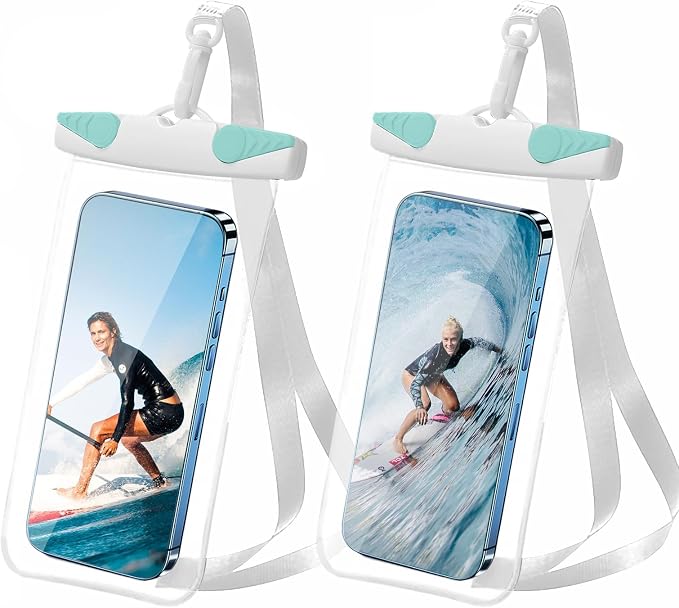 IPX8 Waterproof Phone Pouch for 16/15/14/13/12 Pro Max & Galaxy S24/S23 by Welcometothesun
