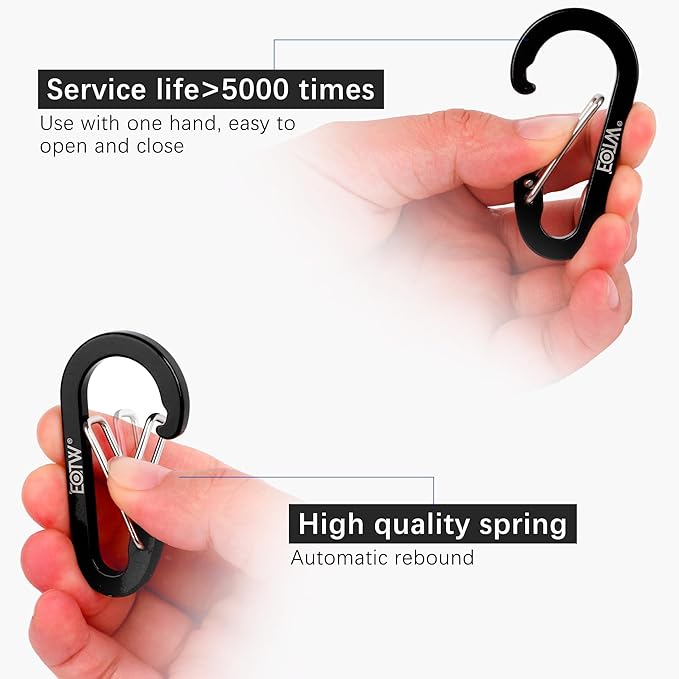 EOTW Paracord Keychain for Men Women Paracord Carabiner Backpack Keychain - Image 3