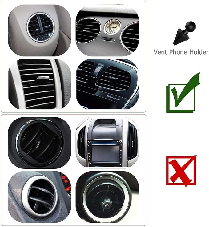 Vansky Car Phone Holder Mount, 3-in-1 Universal Cell Phone Holder Car Air Vent - Image 7