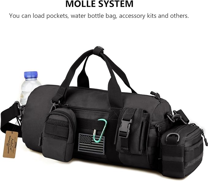 ArcEnCiel Small Tactical Duffle Bag Men Gym Pack Military Molle Shoulder Bags - Image 8