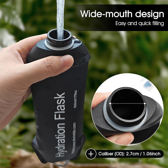 GYGYL Soft Flask, TPU Collapsible Soft Water Bottle - Image 5