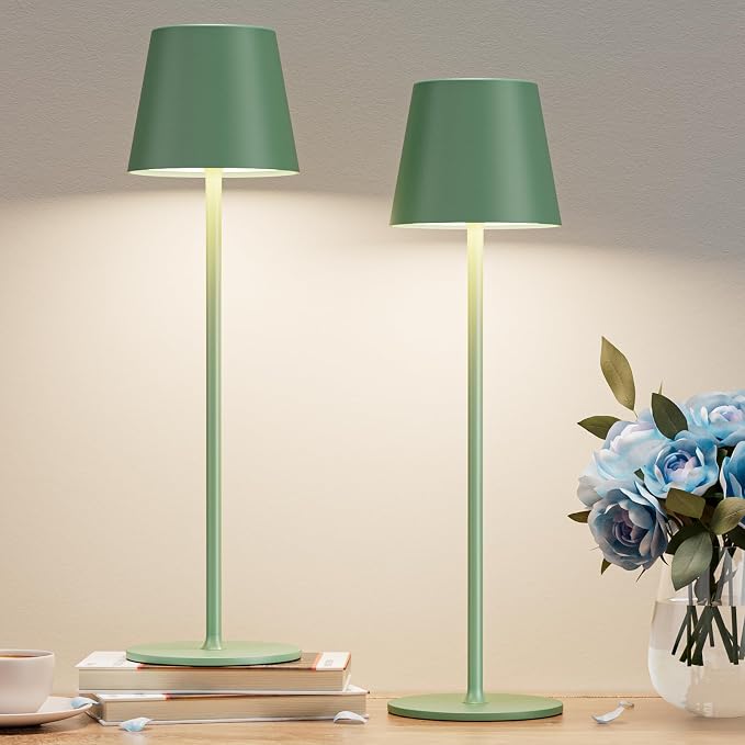 Kakanuo Cordless Table Lamp Rechargeable Green - Image 8