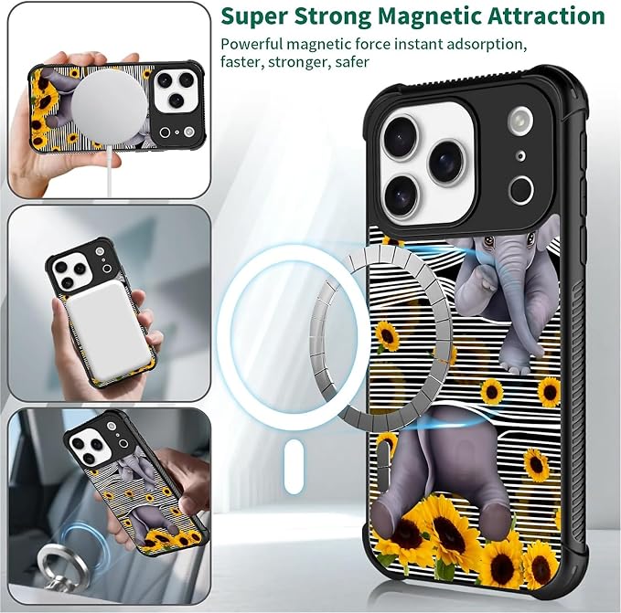 for iPhone 17 Pro Case, for MagSafe Graphic Design for Girl Boy Soft Silicone - Image 2