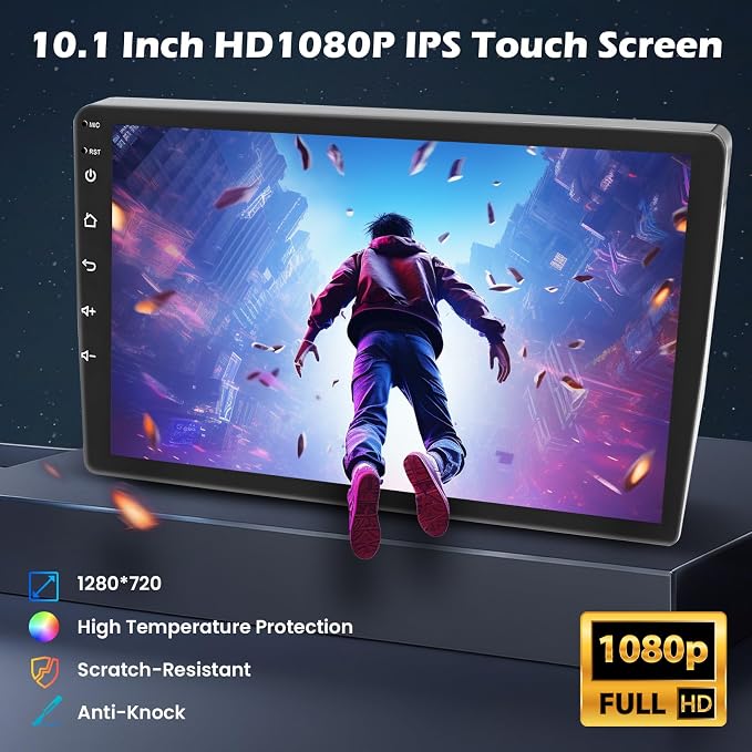 Android 15 Car Stereo for Jeep Compass Patriot 2010-2016, Hikity 10'' IPS - Image 9