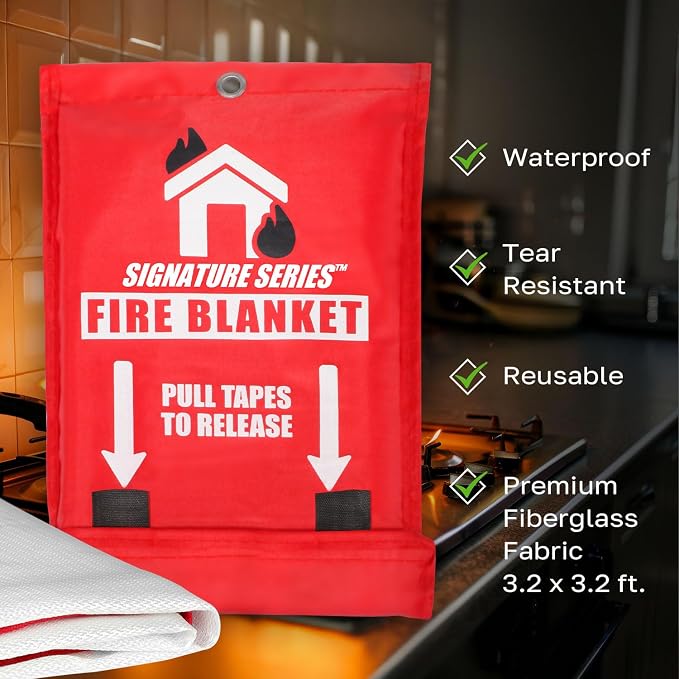 Signature Series Fire Blanket | Flame Suppression Fiberglass Blanket - Image 5