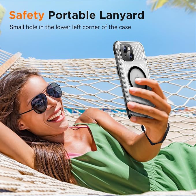 WIFORT for iPhone 15 Waterproof Case, 360 Full Body Sealed Protection Cover - Image 7
