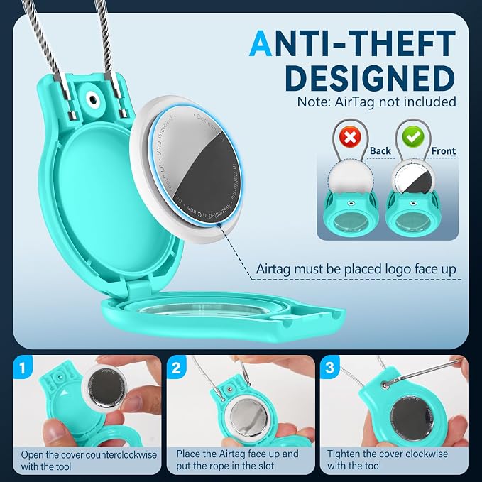 Waterproof Airtag Holder, 4 Pack Airtag Case - Image 3