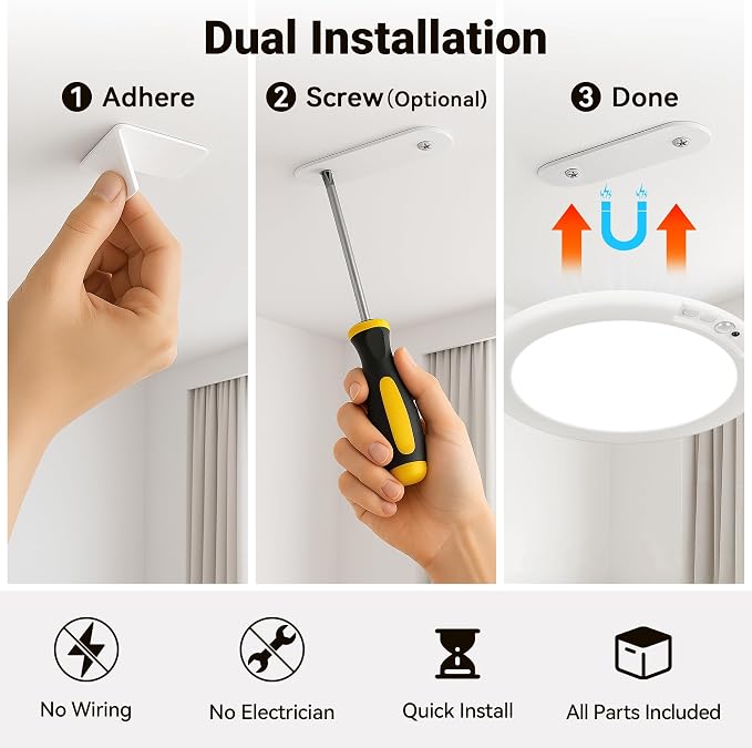 Rechargeable Ceiling Light No Wiring - Image 8