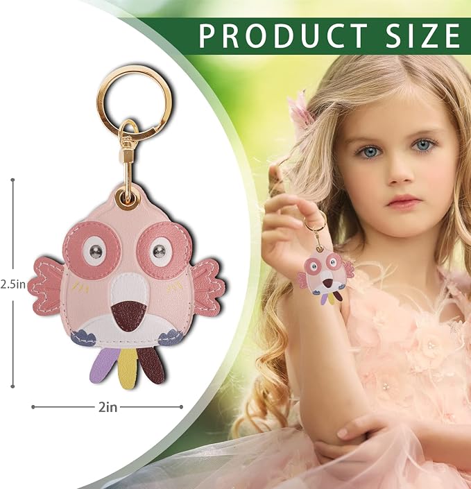 Leather Keychain Case Holder Compatible - Image 2