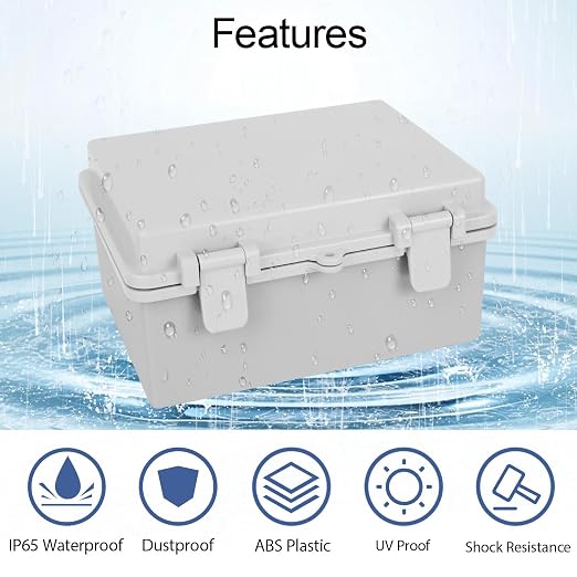 Junction Box ABS Plastic IP65 Waterproof Dustproof Universal Electrical - Image 3