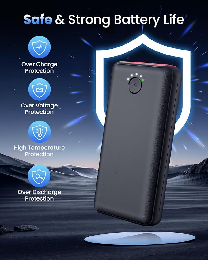 Portable Charger Power Bank 40000mah, USB C Fast Charging 22.5W External - Image 6