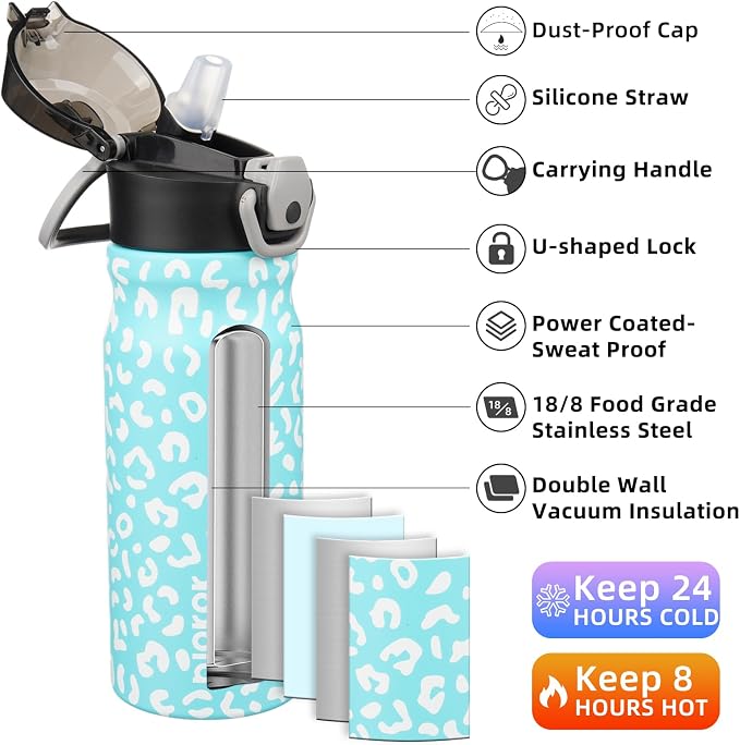 BJPKPK Insulated Water Bottle 18oz Stainless Steel Water Bottles - Image 2