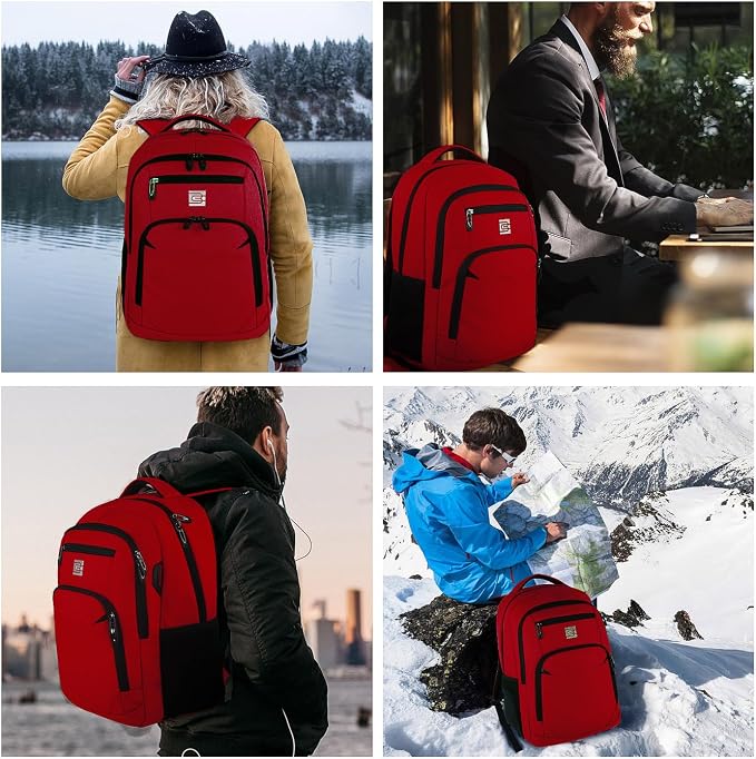 Volher Laptop Backpack, Business Travel Anti Theft Slim Durable Laptops Backpack - Image 7