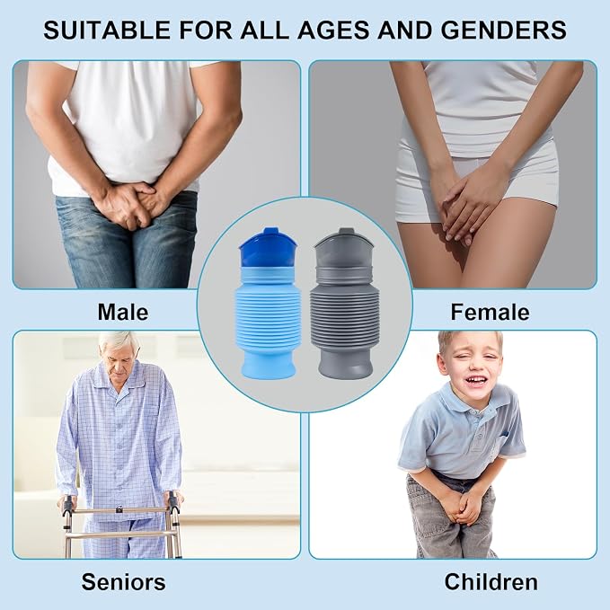 Pee Bottles for Men, Portable Urinal for Men, Collapsible Urine Bottle 750ML - Image 6