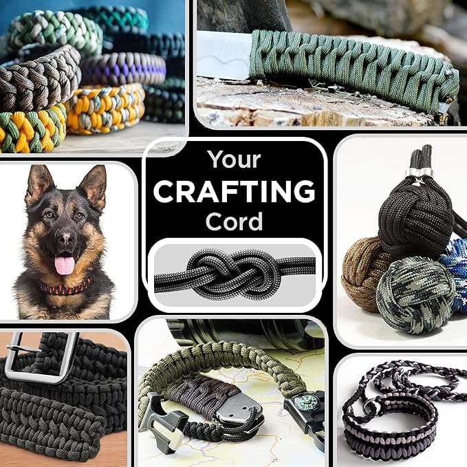 TECEUM Reflective Paracord Rope 1000 – 1000ft/200ft/100ft/50ft – 40+ Colors – - Image 4