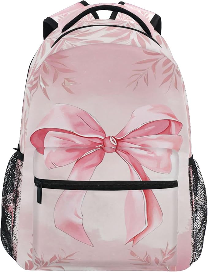Wamika Pink Bow Girls Backpack Cowgirl Boots School Backpack Boy Kid Preschool by Wamika
