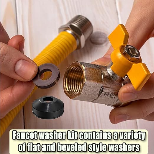 116 PCS Faucet Washer Assortment Kit Outdoor Faucet Repair Kit - Image 6