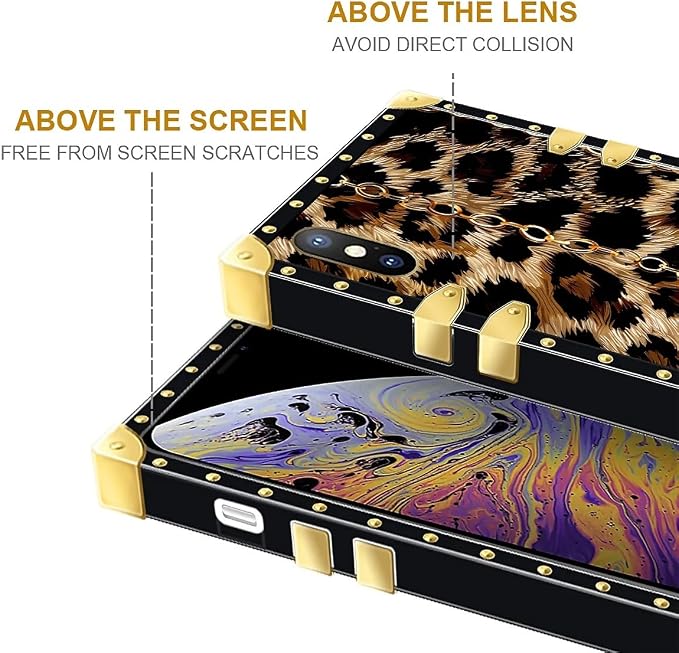 Compatible with iPhone XR Case, Seamless Gold Chain Leopard Luxury Golden - Image 7