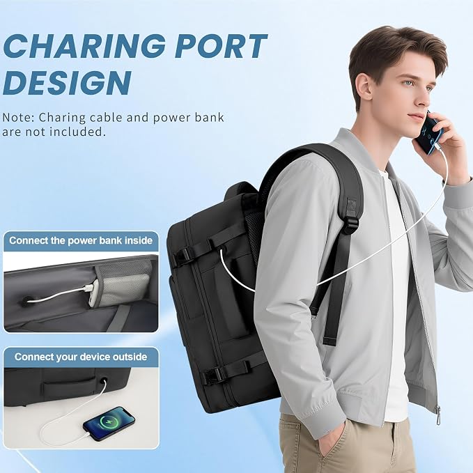 Sinaliy Travel Backpack, Carry on Flight approved Travel Bag - Image 3