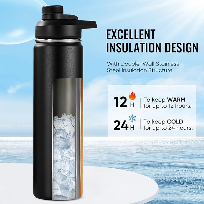 Fijinhom 24 oz Insulated Water Bottle - Image 2