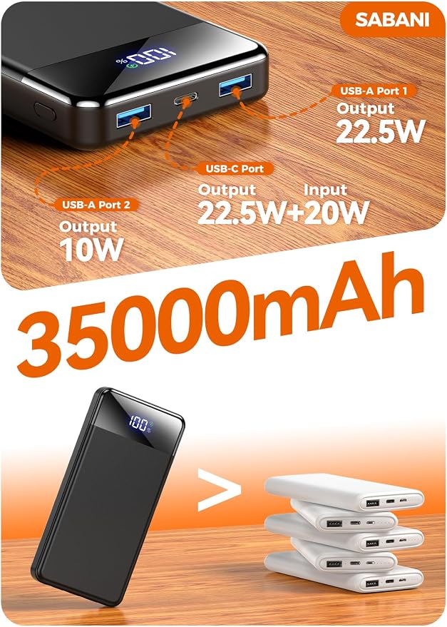 Portable Charger 35000mAh Power Bank - Image 8