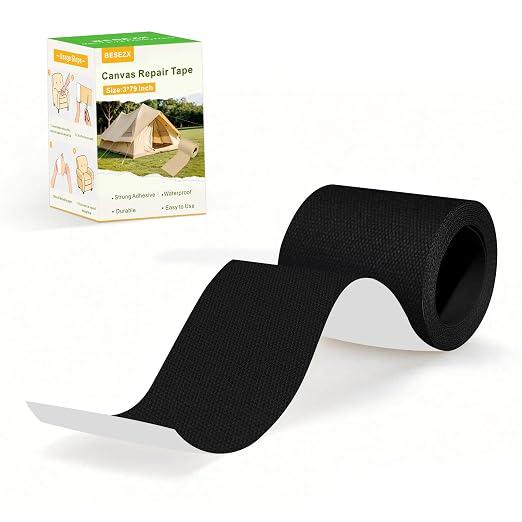 Besezx Canvas Repair Tape, Outdoor Gear Patch, 3x79 Inches, Waterproof by Besezx