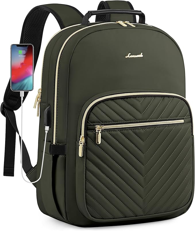 LOVEVOOK Laptop Backpack for Women, Travel Computer Work Bags by LOVEVOOK