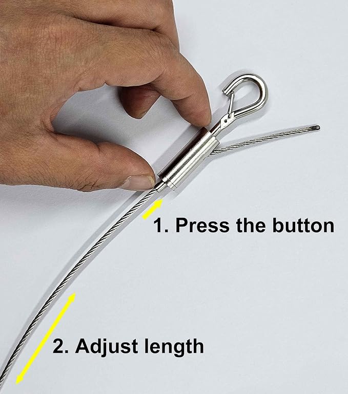 6 Sets Adjustable Hanging Wire Kit, Stainless Steel Multipurpose Suspension - Image 5