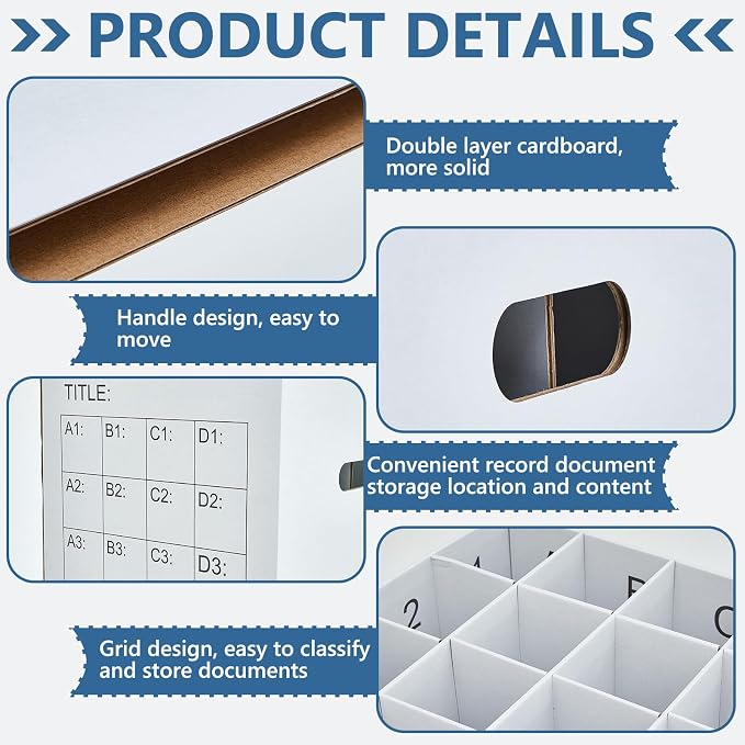 PerKoop 2 Pack Blueprint Holder Storage Organizer - Image 4