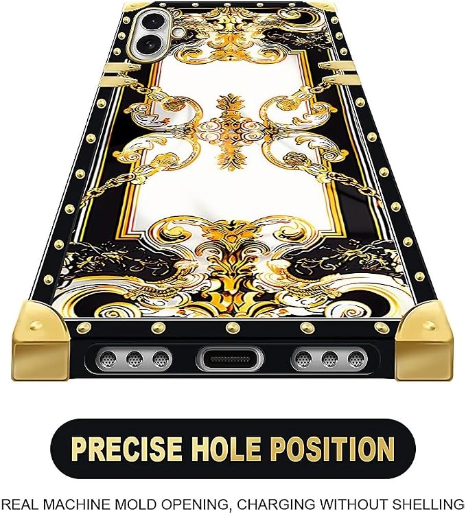 for iPhone 17 Case Luxury Golden Decoration - Image 5