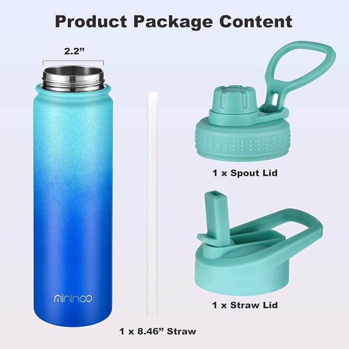 mininoo Insulated Stainless Steel Water Bottle - Image 4