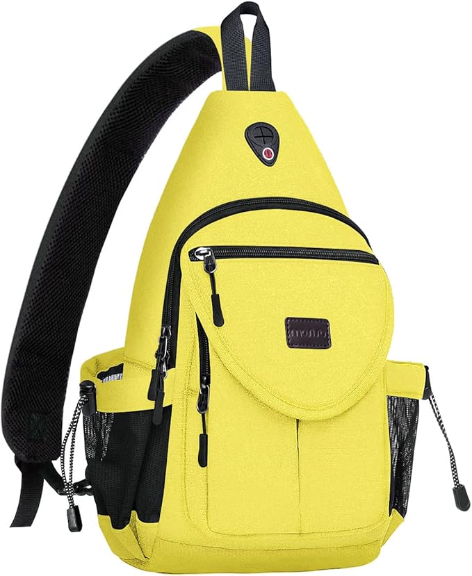 MOSISO Sling Backpack, Canvas Crossbody Hiking Daypack Bag by MOSISO