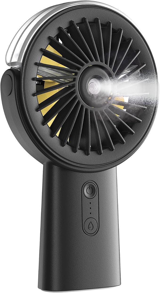 Otlonpe Handheld Misting Fan Portable, Small Personal Hand Held Rechargeable by OTLONPE