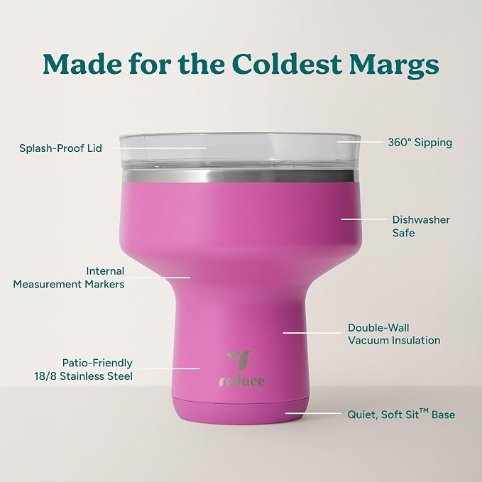 REDUCE Saltini 16 oz Cocktail Tumbler-Insulated Margarita Tumbler - Image 4