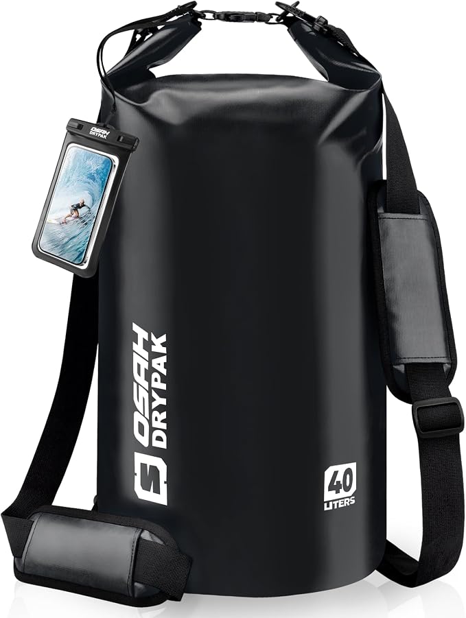 Waterproof Dry Bag, 5L/10L/20L/30L/40L Roll Top Lightweight Storage Backpack by OSAHDRYPAK
