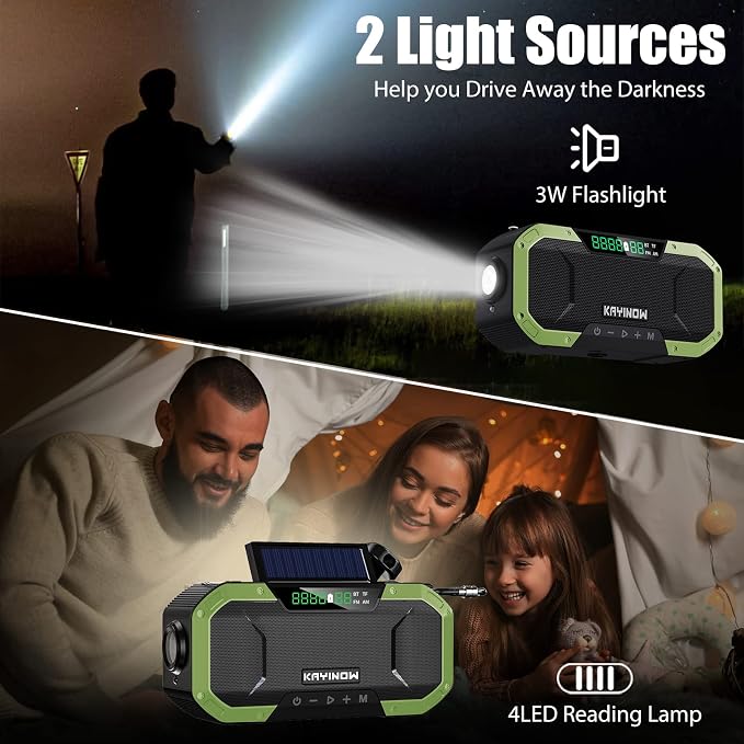 Hand Crank Solar Power Emergency Radio - Image 4