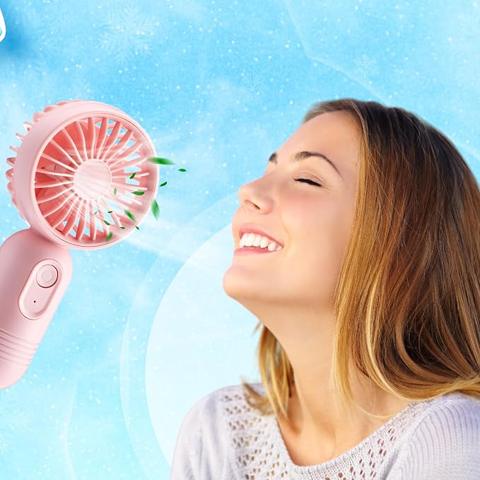 Rossesay 1 Pcs Mini Portable Fan Bulk Cute Handheld Lightweight Small Little - Image 6