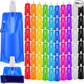 Teenyyou 100 Pack Collapsible Water Bottles Bulk 16oz Foldable Water Bottles by Teenyyou