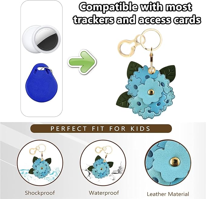 BORKUANA Leather Keychain Holder Case Compatible - Image 4
