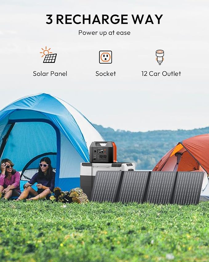 Solar Powered Generator, 300W Portable Power Station - Image 3