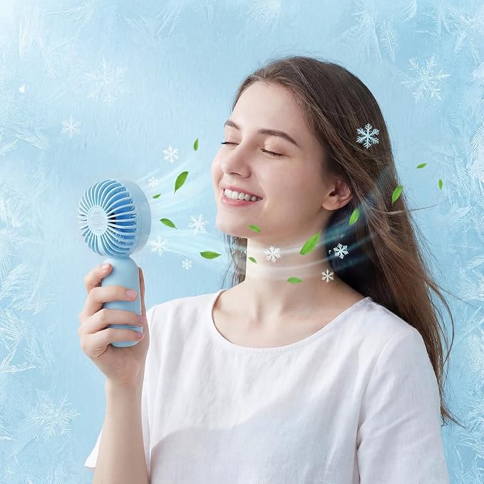 Rossesay 48 Pcs Mini Portable Fan Bulk Cute Handheld Lightweight Small Little - Image 4