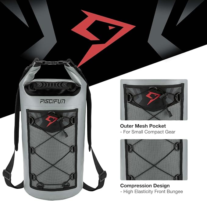 Piscifun Dry Bag, Waterproof Floating Backpack 10L/20L/30L/40L - Image 6