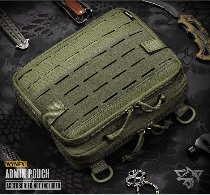 WYNEX Tactical Molle Admin Pouch of Double Layer Design, Admin Pouches Molle - Image 8