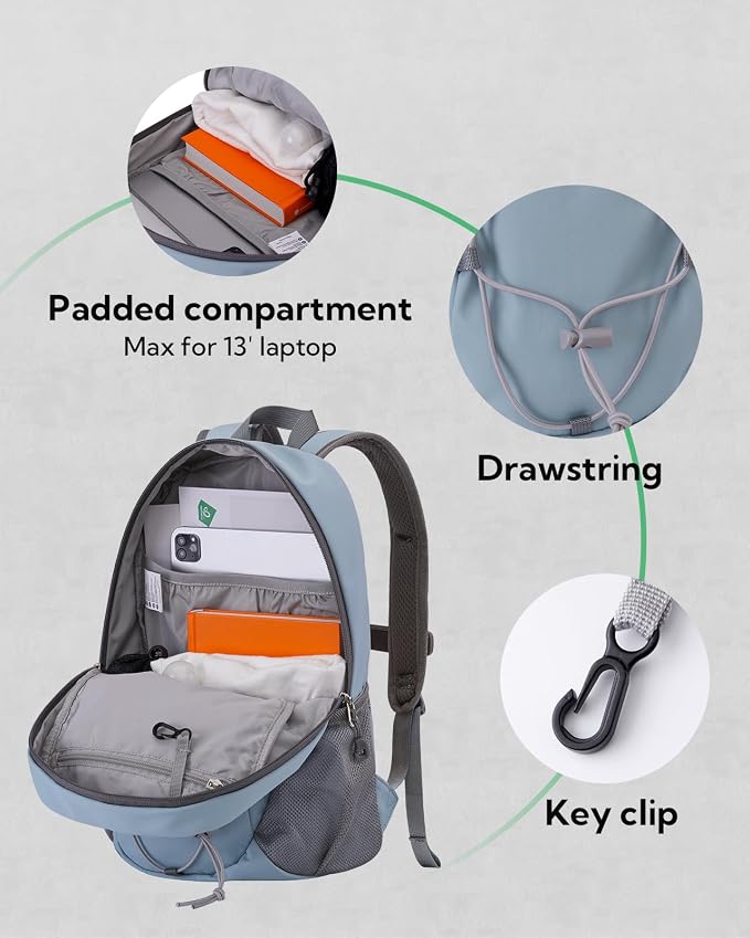 WATERFLY 12L Small Hiking Backpack: Day Pack Lightweight Travel Bag Camping - Image 3