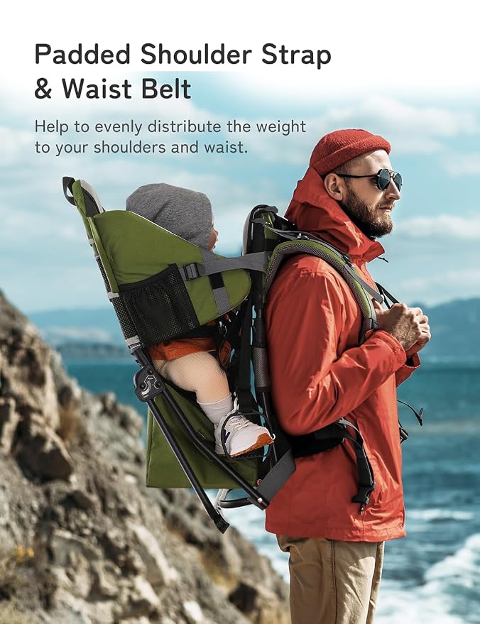 besrey Baby Backpack Carrier, Toddler Hiking Backpack - Image 2